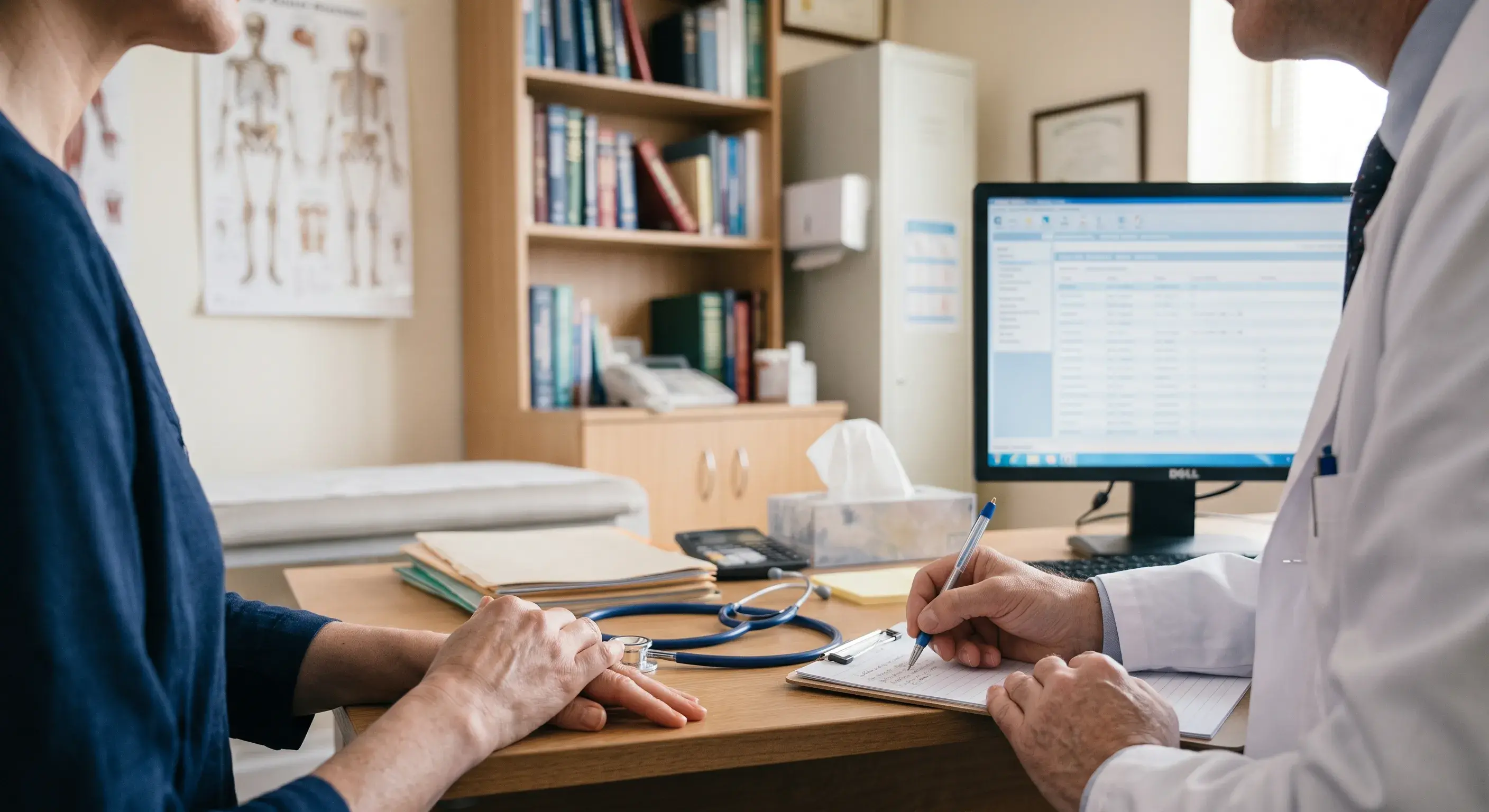 Consulta com o médico
hiperbaricista